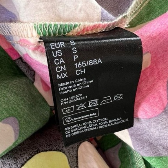 🦋 Bloggers Favorite 🦋 H&M X Rocky Barnes Floral Cotton Kaftan Maxi Dress Sz S - Picture 16 of 16